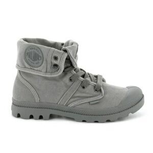 NEW Ladies Palladium Pallabrouse‎ Grey Fold Up Combat Military Boots 11